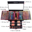 the makeup palette with its contents