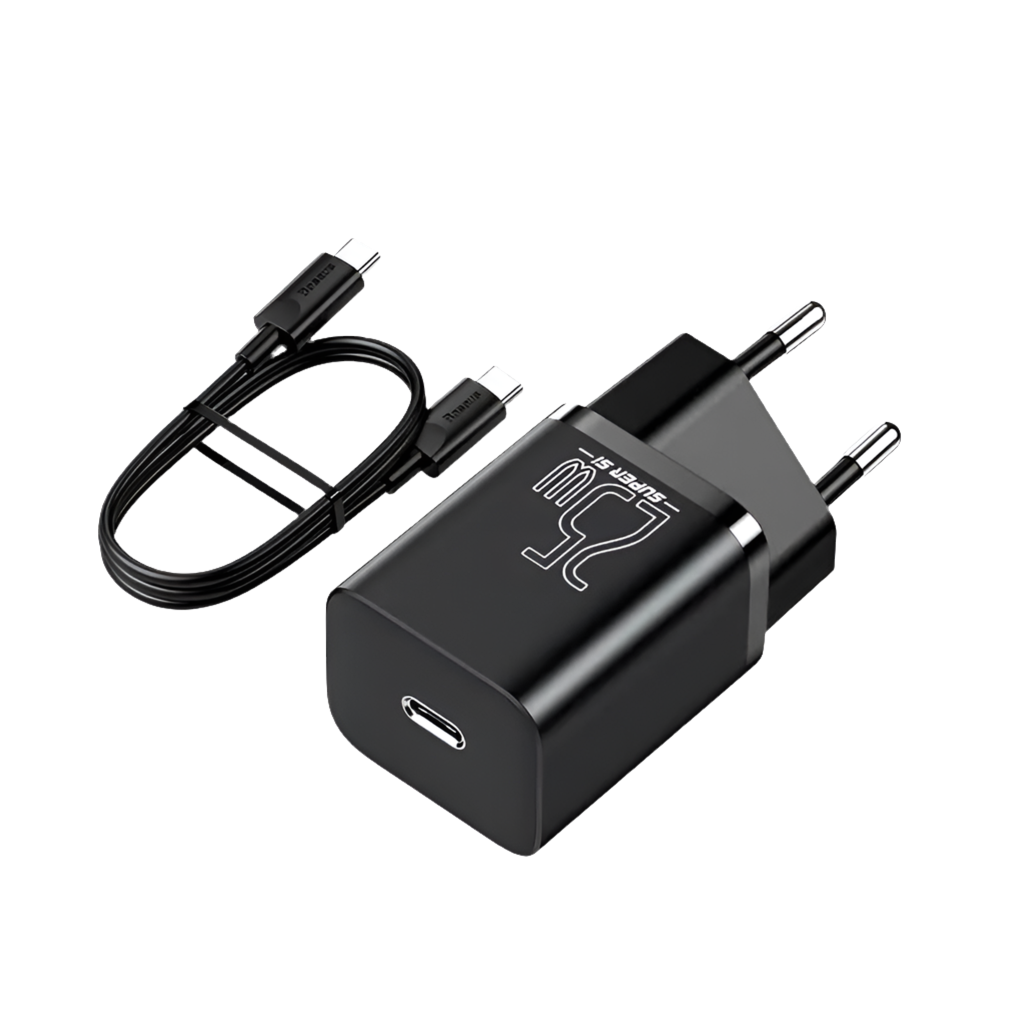 Chargeur USB C Baseus 25W Support Type C PD chargeur de téléphone Portable à charge rapide pour iPhone 13 Pro