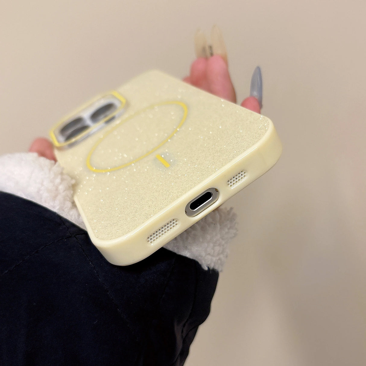 Glitter Wireless Charge Phone Case for iPhone
