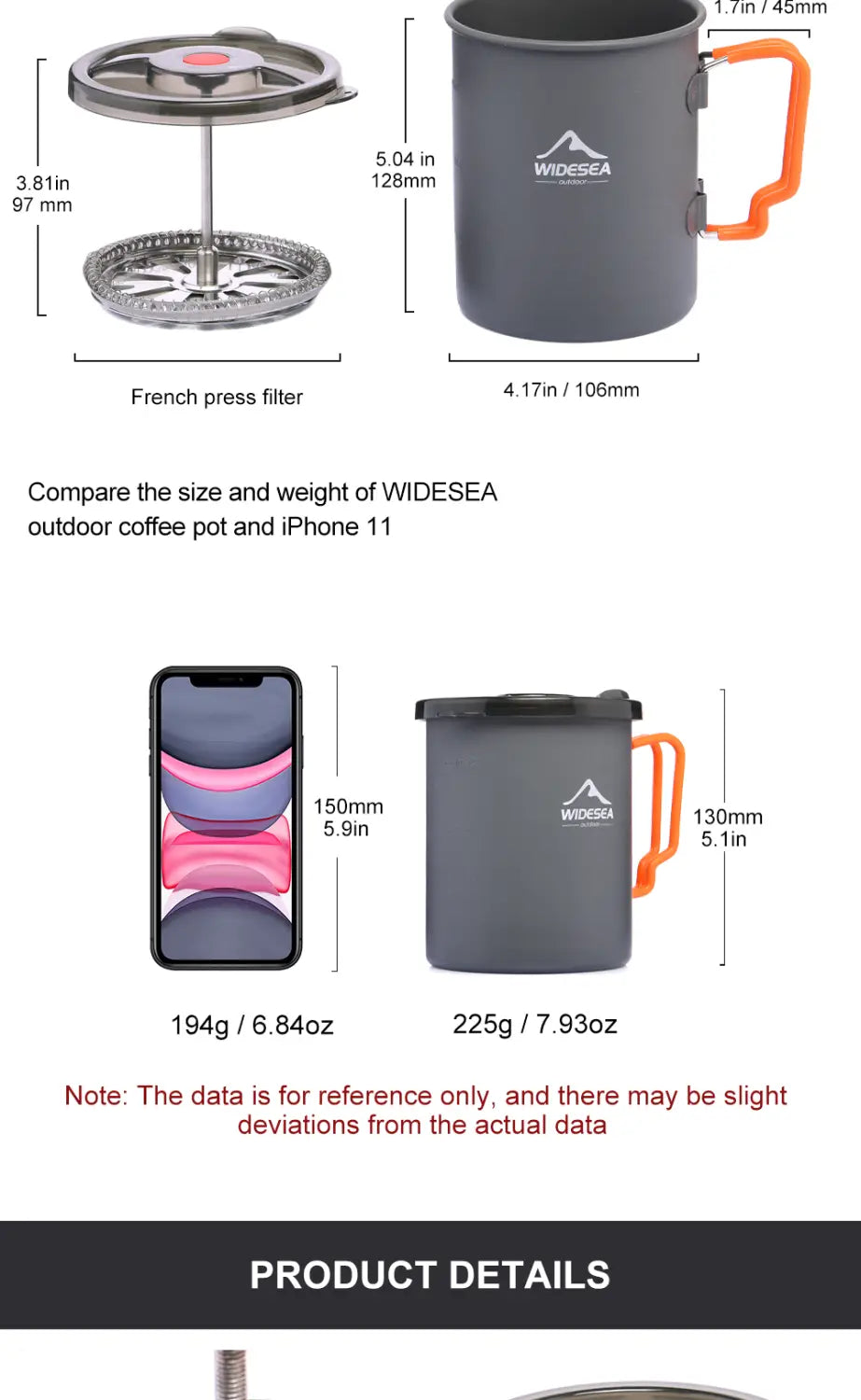 Camping-Kaffeekanne mit French Press – perfektes Kochgeschirr für