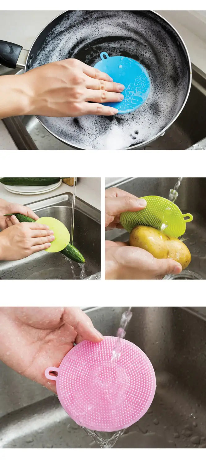 Multifunktionale Silikonbürste für die Küche, zum Geschirrspülen