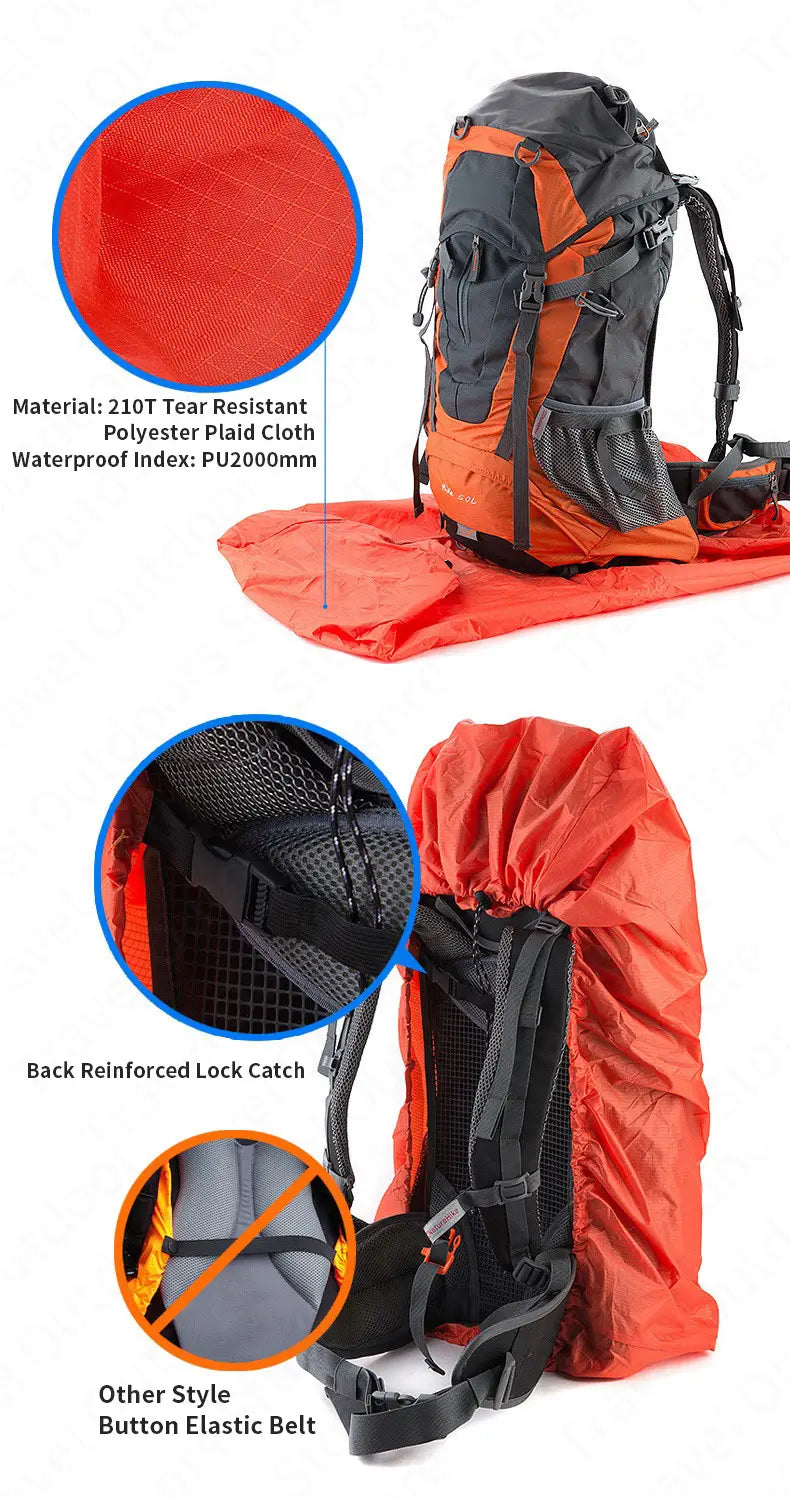 Wasserdichter Regenschutz für Sportrucksack – ideal zum Wandern,