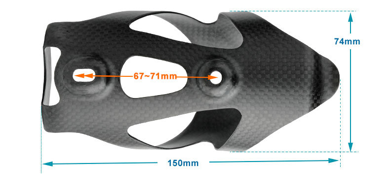 Superleichter Flaschenhalter aus Kohlefaser für Rennrad-MTB-Fahrräder