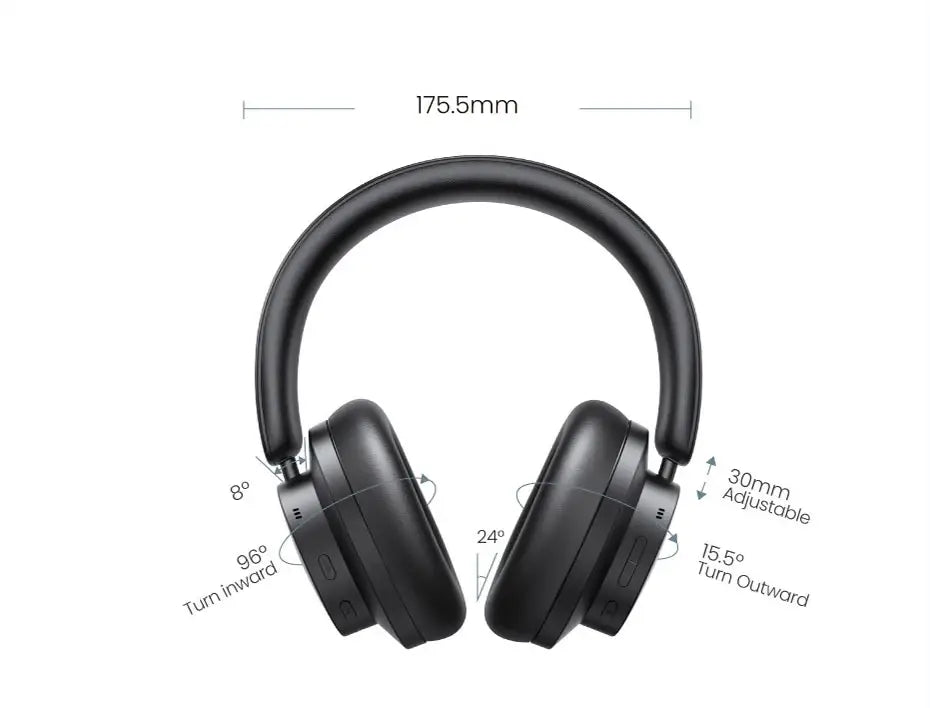 UGREEN HiTune Max3 Wireless Over Ear Bluetooth Headphones - ANC TWS