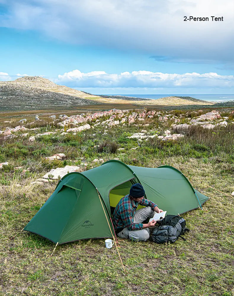 Fantastisches Opalus-Tunnel-Campingzelt für 2–4 Personen, ultraleicht, 4 Stück