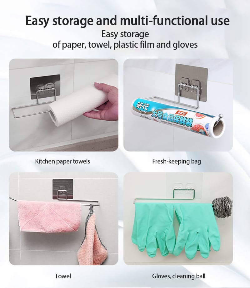 Zweifach verwendbarer Papierhandtuchhalter zum Aufhängen - ideal für das Badezimmer