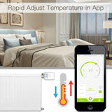 Tuya ZigBee Radiator Actuator Valve with LCD Display - WiFi Thermostat Temperature Control via SmartLife Google Alexa Apps