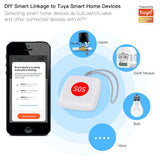 Tuya ZigBee Smart Personal SOS Button Sensor Alarm - WiFi Emergency Help Monitoring via SmartLife Google Alexa Apps