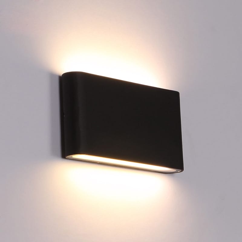 LED-Außenwandleuchte Aluminium-Balkonaufbau-Würfel