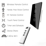 Tuya Smart Touch Curtain Roller Blind & Stutter Control Switch - WiFi Control via SmartLife Google Alexa Apps