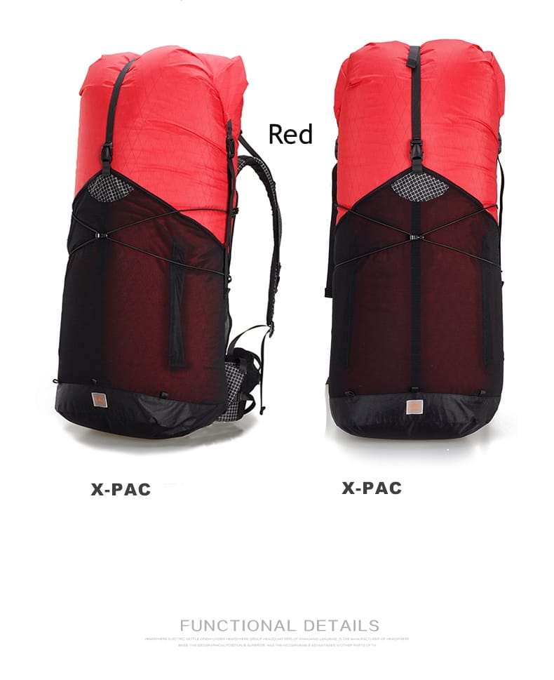 3F Ultraleichter Kletterrucksack – 55 l – Xpac langlebig