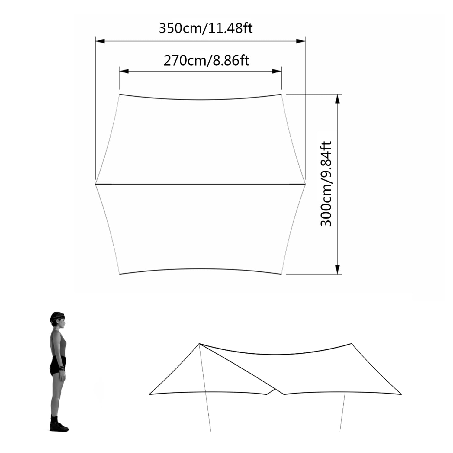 Ultraleichte 20D doppelseitige Nylon-Plane mit Silikonbeschichtung