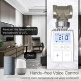 Tuya ZigBee Radiator Actuator Valve with LCD Display - WiFi Thermostat Temperature Control via SmartLife Google Alexa Apps