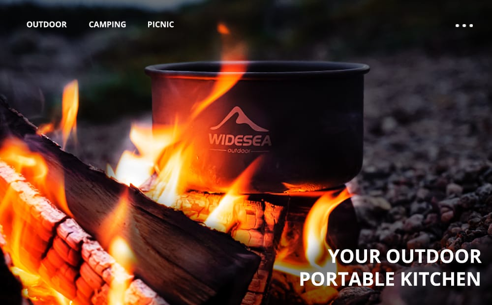 Widesea Camping Gasbrenner Rucksackkocher – Tragbarer Mini