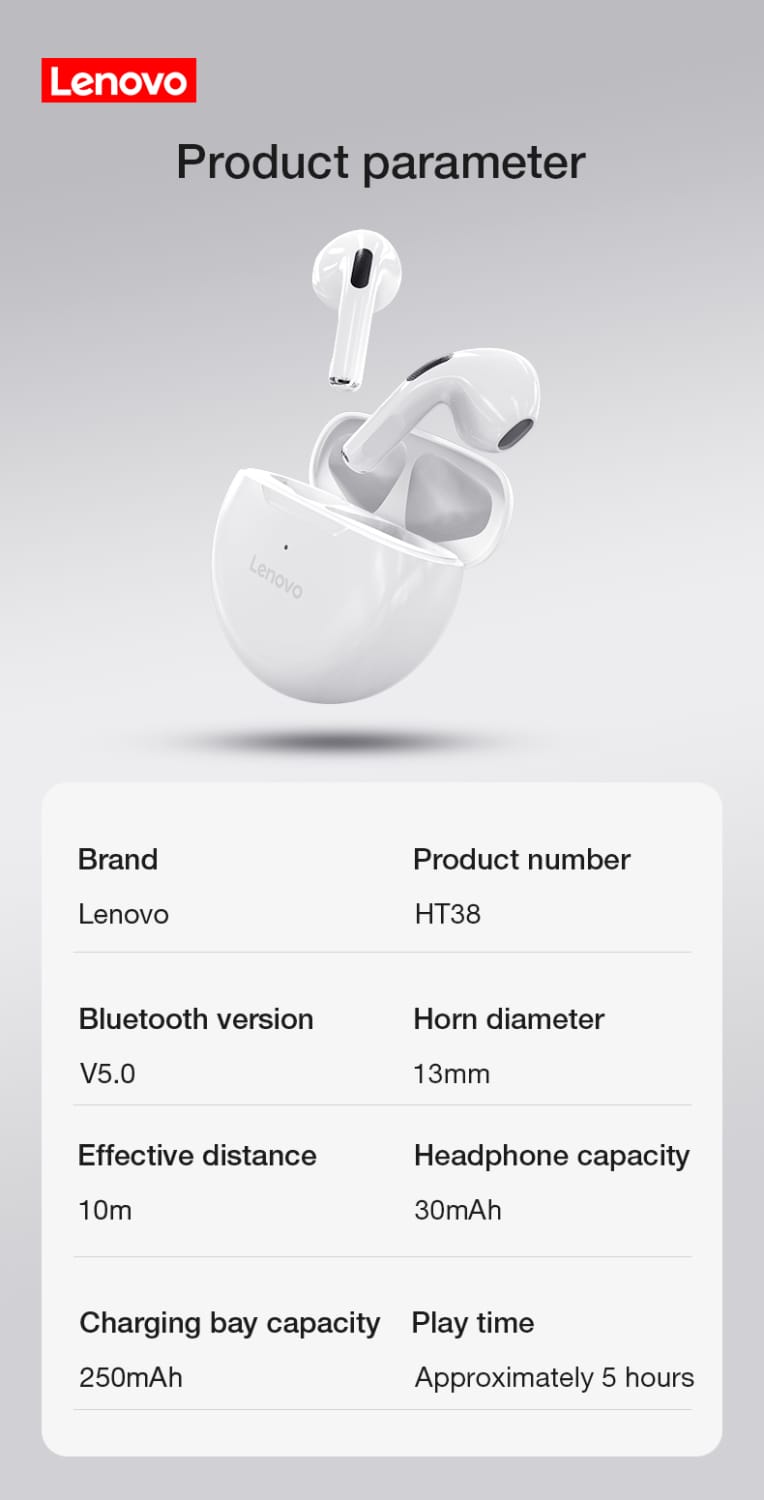 5er-Pack! Original HT38 5-teilige Livepods TWS Bluetooth