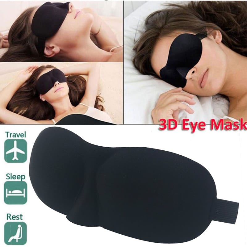 Ultimative 3D weich gepolsterte Schlaf-Augenmaske – Reise-Ausruhhilfe,