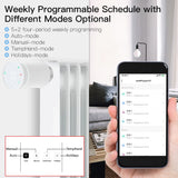 Tuya Zigbee Smart Radiator TRV Thermostat Actuator Valve Controller - WiFi Temperature Control via SmartLife Google Alexa Apps