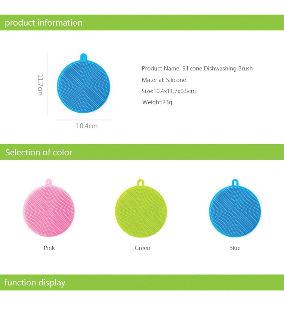 Multifunktionale Silikonbürste für die Küche, zum Geschirrspülen