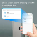 Tuya Smart Digital Door Lock with Fingerprint Recognition - WiFI Password Card Key Security Door Lock Control via SmartLife Google Alexa Apps