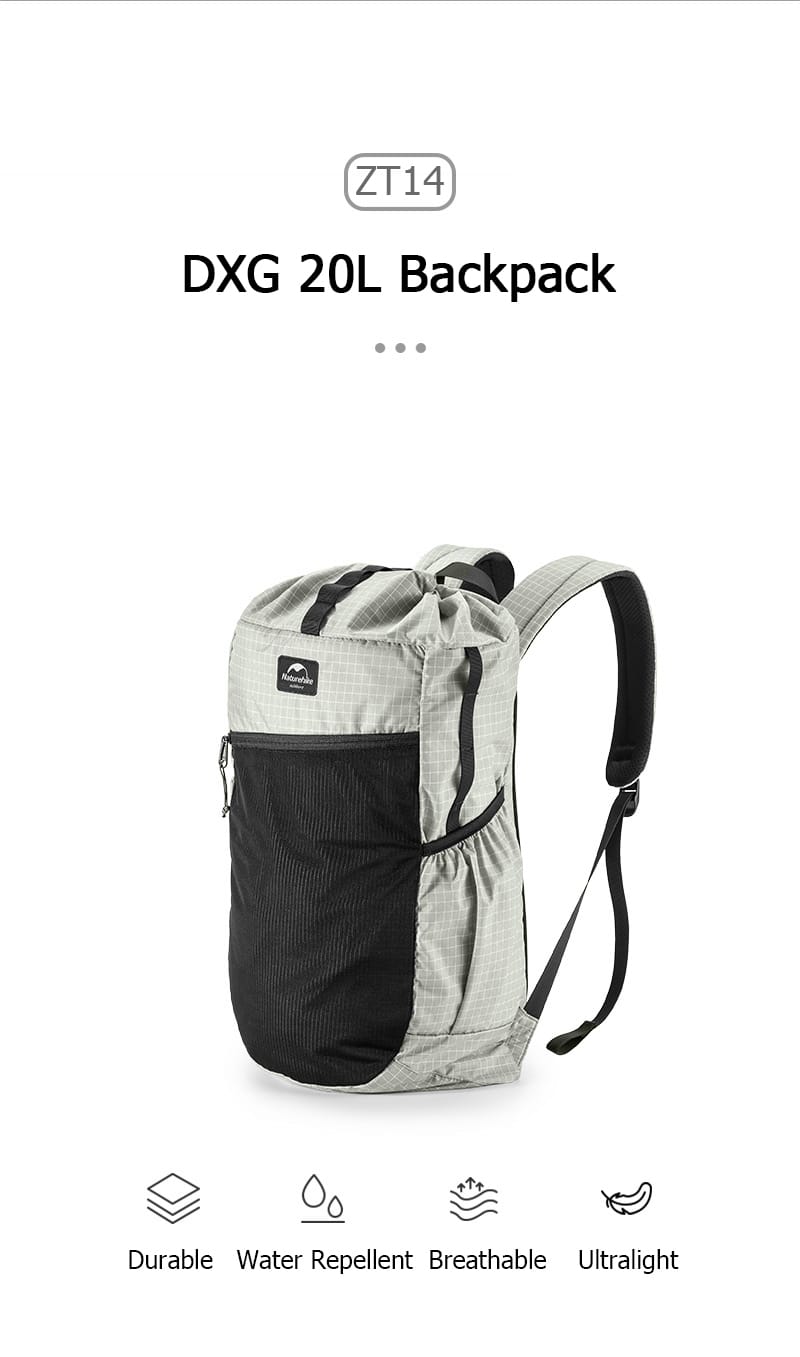 Ultraleichter 20-Liter-Rucksack für Camping, Trekking und Wandern