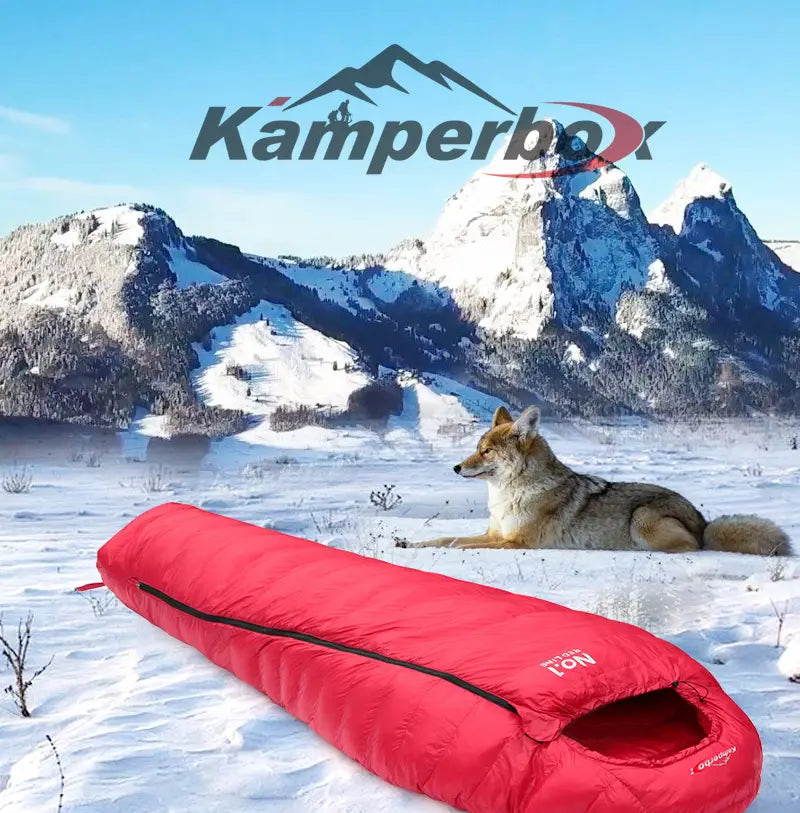Leichter Winterschlafsack aus Synthetik – waschbares Camping