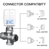 Tuya ZigBee Radiator Actuator Valve with LCD Display - WiFi Thermostat Temperature Control via SmartLife Google Alexa Apps