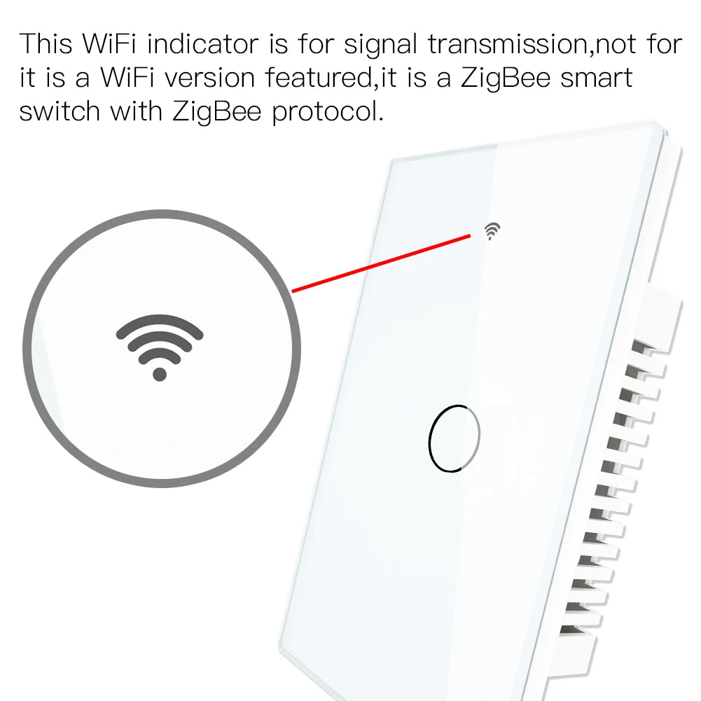 Tuya ZigBee Touch Smart Light Switch - WiFi Scene Control via SmartLife Google Alexa Apps