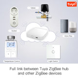 Tuya ZigBee Radiator Actuator Valve with LCD Display - WiFi Thermostat Temperature Control via SmartLife Google Alexa Apps