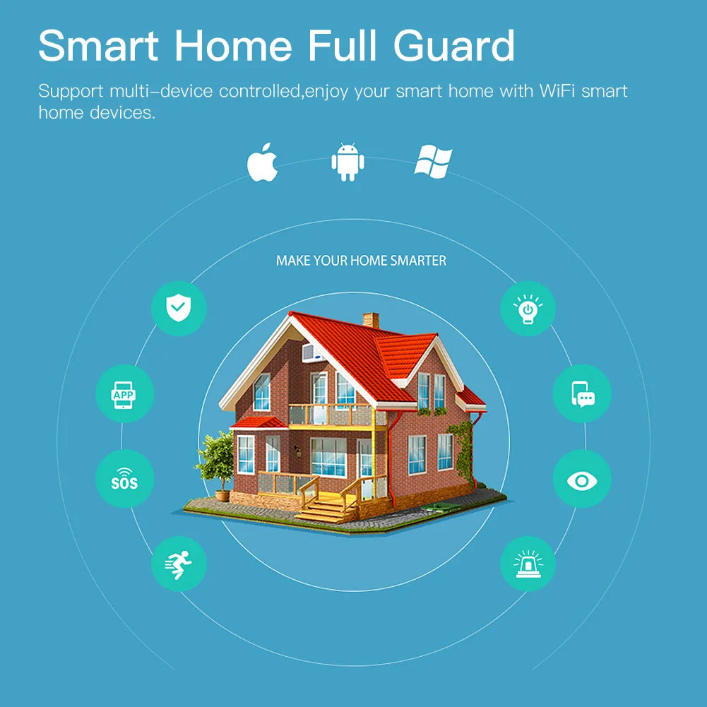 Tuya ZigBee Smart Window Door Gate Sensor - WiFi Entry Monitoring via SmartLife Google Alexa Apps