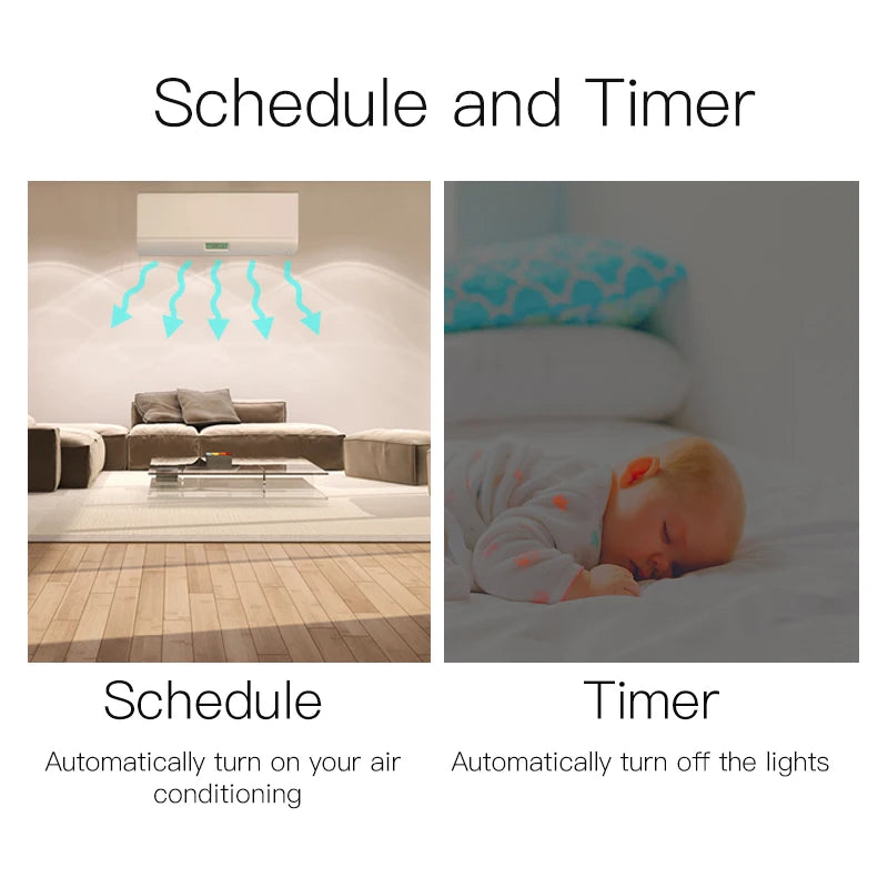 Tuya Smart Power Meter Switch with Power Consumption & Energy Monitoring - WiFI Control via SmartLife Google Alexa Apps