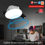 Tuya Zigbee Smart Human Presence Ceiling Detector Sensor  - WiFi Photometric Detection Control via SmartLife Google Alexa Apps