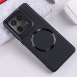 Luxury Cloth Texture Wireless Charge Lens Protect Hard Case For Motolora Moto Edge 50 X50 Ultra Pro Fusion
