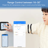 Tuya IR Thermostat Controller with LCD Screen - WiFi Temperature & Humidity Control via SmartLife Google Alexa Apps