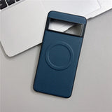 Matte Carbon Fiber Texture Wireless Charge Lens Protect Case For Google Pixel 9 XL 8 7 6 Pro 8A 7A 6A 5A