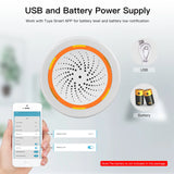 Tuya ZigBee Smart Sound and Light Siren - WiFi 90dB Alarm Control via SmartLife Google Alexa Apps