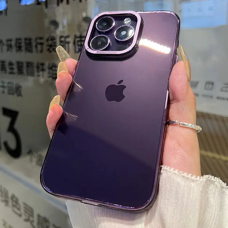 Luxuriöse, ultradünne transparente Hülle für iPhone 14 Plus 13 Pro Max