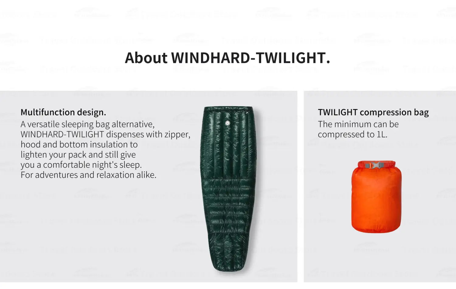 Ultraleichte Twilight-Daunenschlafsäcke – bleiben warm und