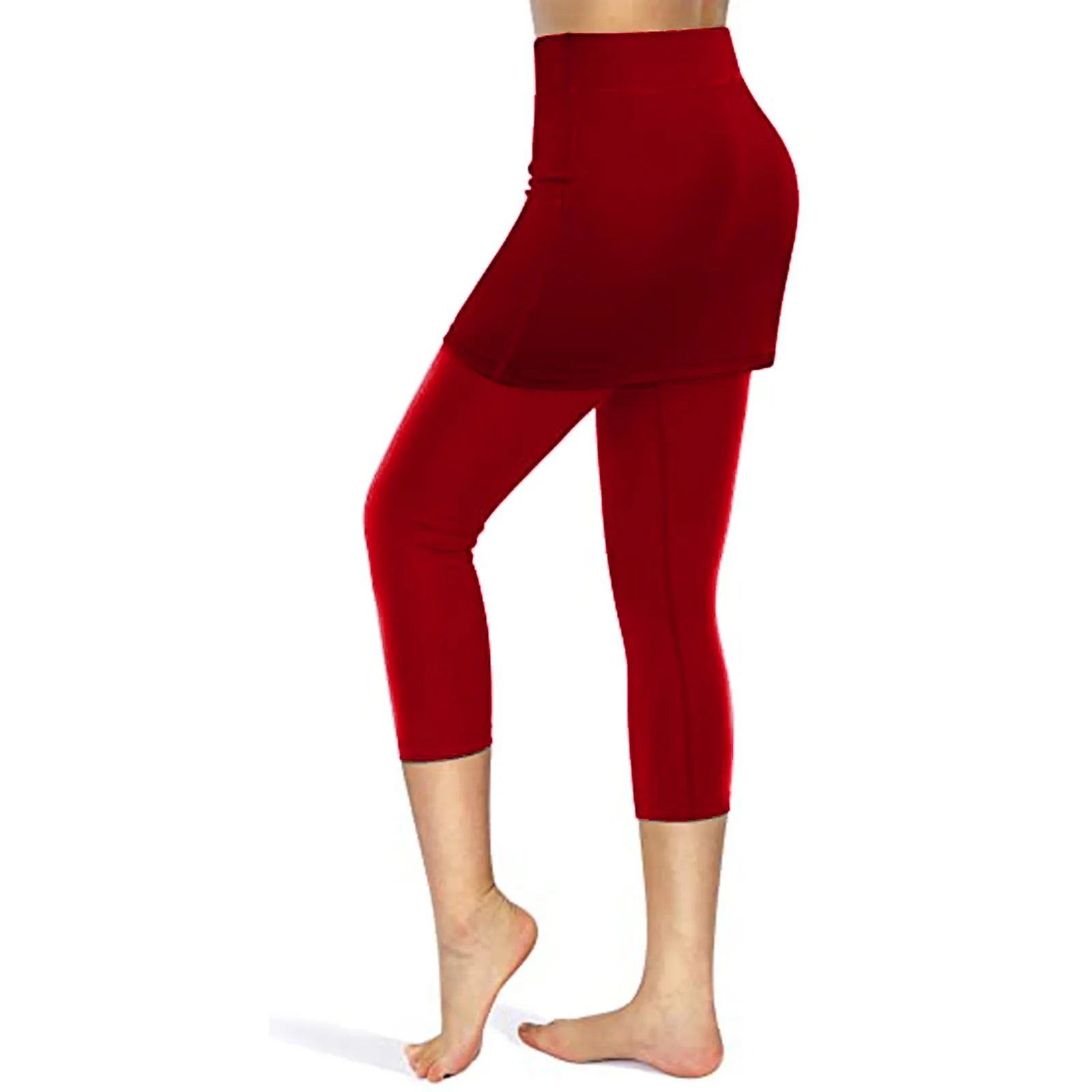 Leggings de Sport à jupe de Tennis pour poches de Fitness, Yoga élastique