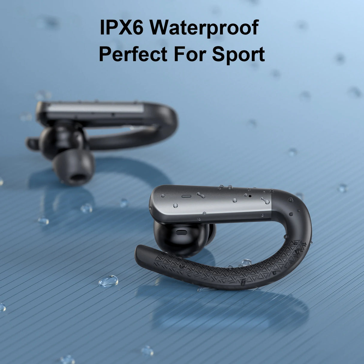 Waterproof sport earbuds.