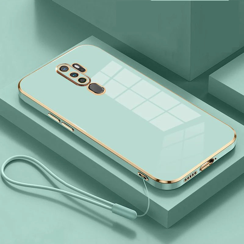 Gloss Gold Plating Edge Case For Oppo A9