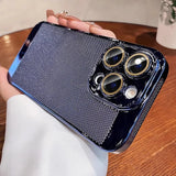 Luxury Plating Breathable Heat Dissipation Lens Protect Case For iPhone 16 15 14 Pro Max Plus