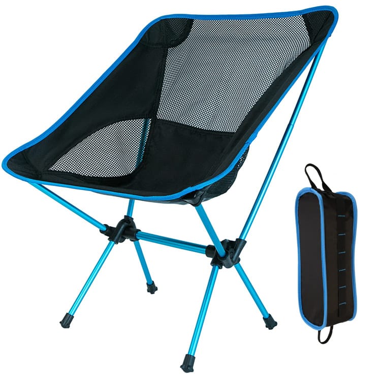 Tragbarer klappbarer Mondstuhl für Outdoor-Camping, Strand,