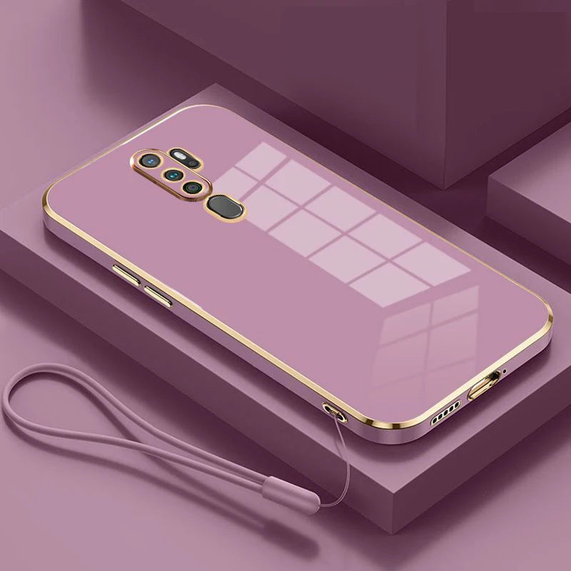 Gloss Gold Plating Edge Case For Oppo A9