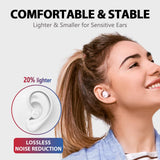 QCY T17 Wireless Bluetooth 5.3 Earphones - 26H ENC TWS Noise Cancelling HiFi Stereo Dynamic Earpods Earbuds Headphones