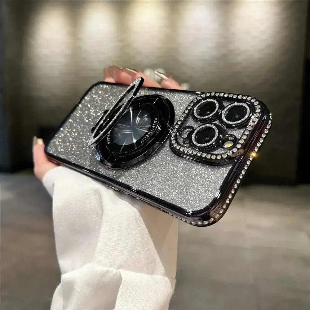 Luxury Magsafe Wireless Charging Jewelled Bling Case For iPhone 16 11