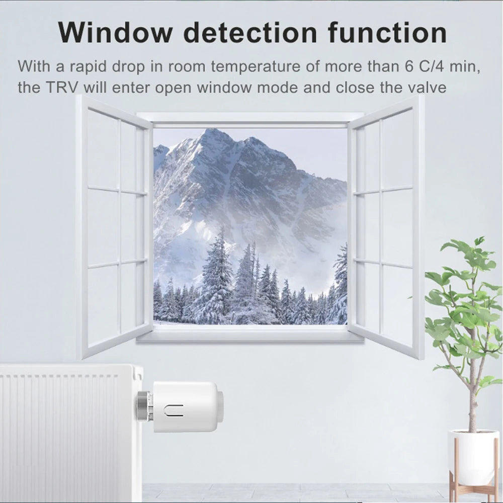 Tuya Zigbee Smart Thermastat Radiator Valve - Temperature Wifi Controlled via SmartLife Google Alexa Apps