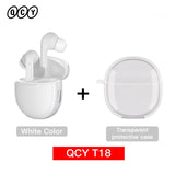 QCY T18 Wireless Bluetooth 5.2 Earphones - TWS Noise Cancelling HiFi Stereo Dynamic Earpods Earbuds Headphones