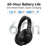 QCY H2 Pro Wireless Bluetooth 5.3 Headphones - 60H Gaming TWS Noise Cancelling HiFi Stereo Dynamic Headset