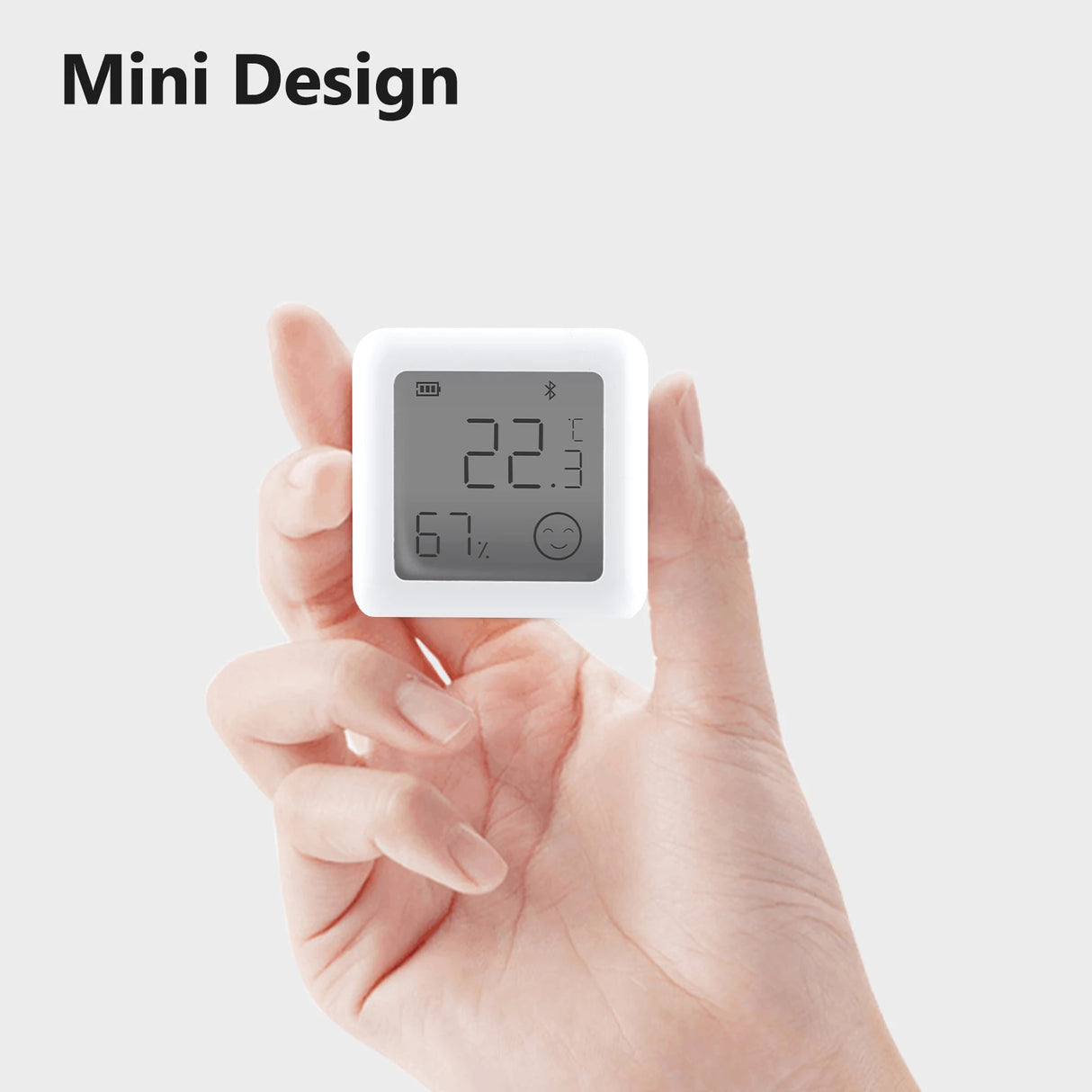 Tuya Smart Mini LCD Temperature Humidity Sensor Display - WiFi Bluetooth Hygrometer Control via SmartLife Google Alexa Apps