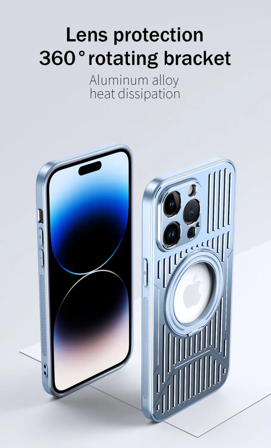 Kühlende magnetische 360° drehbare Stand-Telefonhülle für iPhone 12 13 14